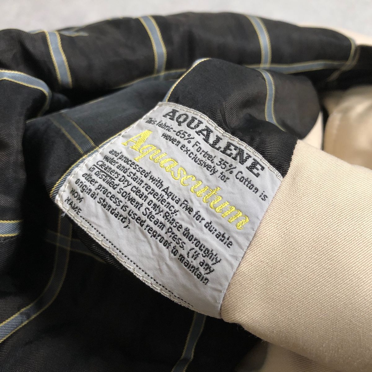 England製●Aquascutum●ヴィンテージ バルマカーン コート ステンカラー●アクアスキュータム_画像6
