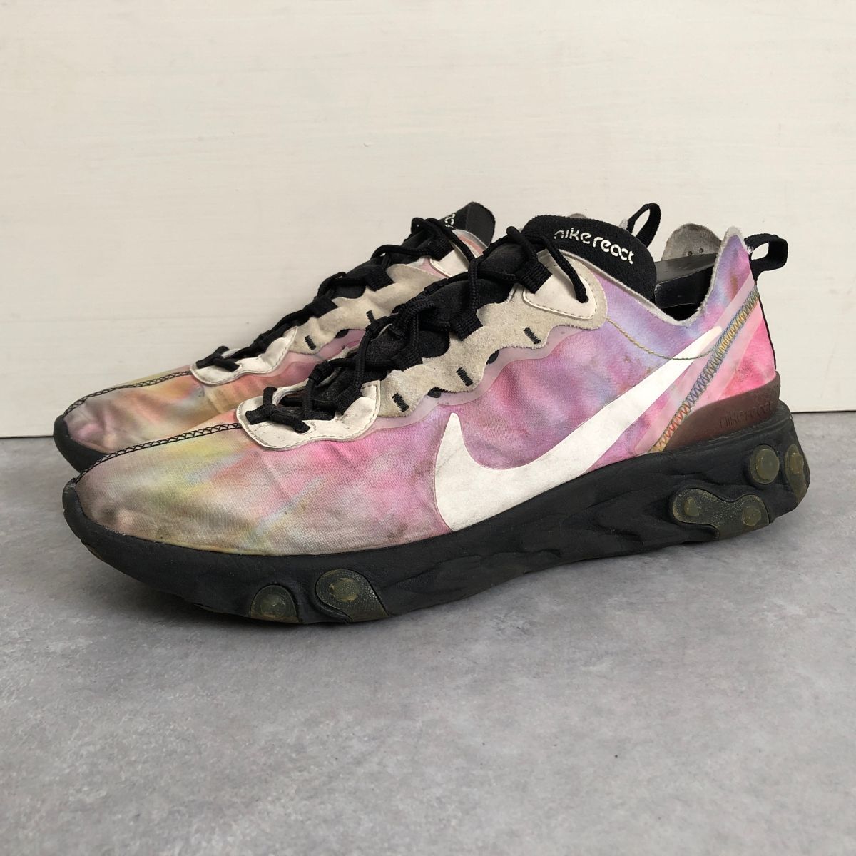 NIKE●REACT ELEMNT 55●29cm マルチカラー スニーカー リアクトエレメント●ナイキ_画像1