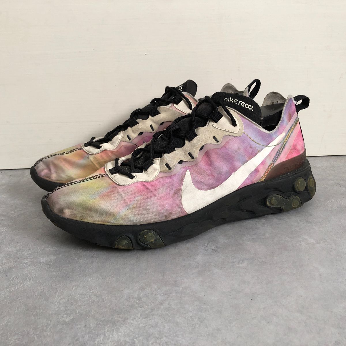 NIKE●REACT ELEMNT 55●29cm マルチカラー スニーカー リアクトエレメント●ナイキ_画像2