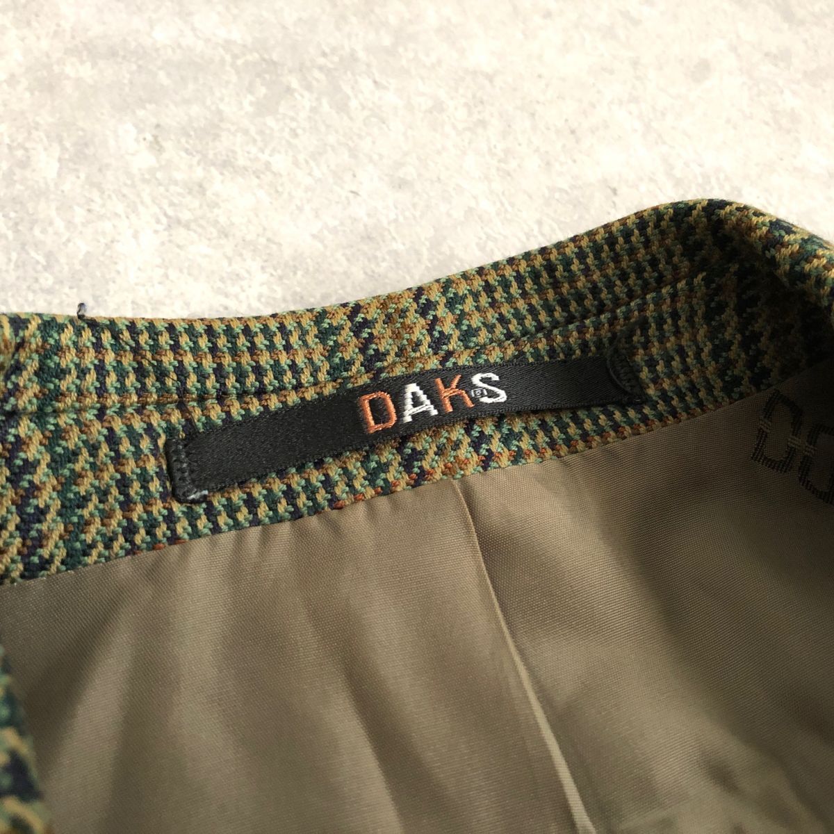 DAKS●千鳥格子 ウール ブレザー テーラード ジャケット●ダックス_画像5