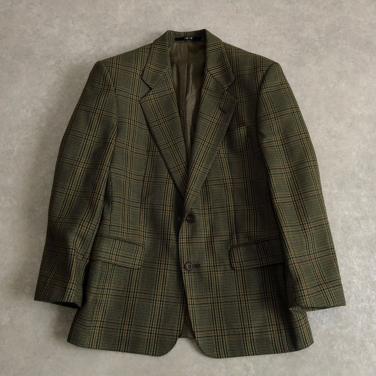 DAKS●千鳥格子 ウール ブレザー テーラード ジャケット●ダックス_画像10