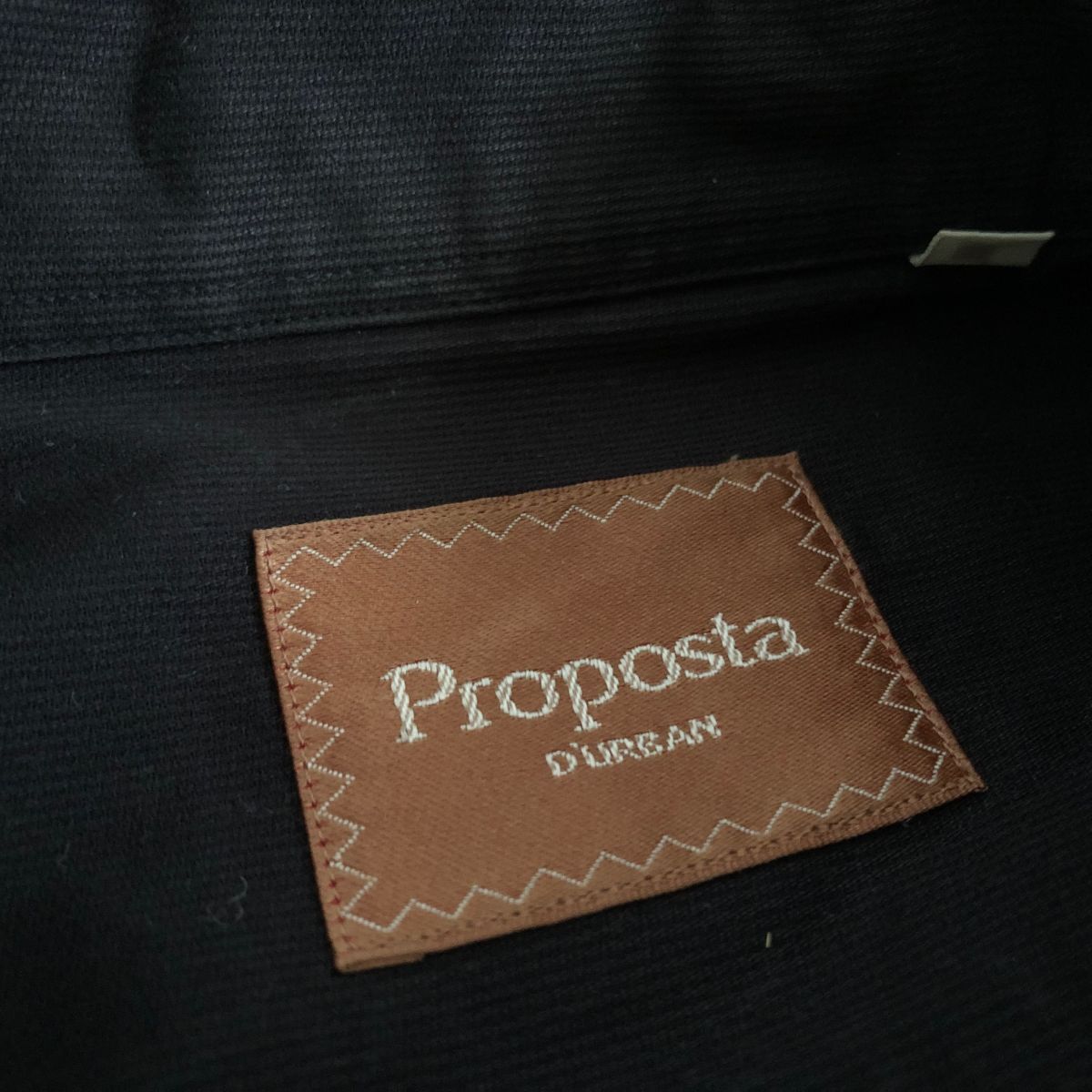 D'URBAN●Proposta●ボタンダウン シンプル ブラック シャツ●ダーバン_画像6
