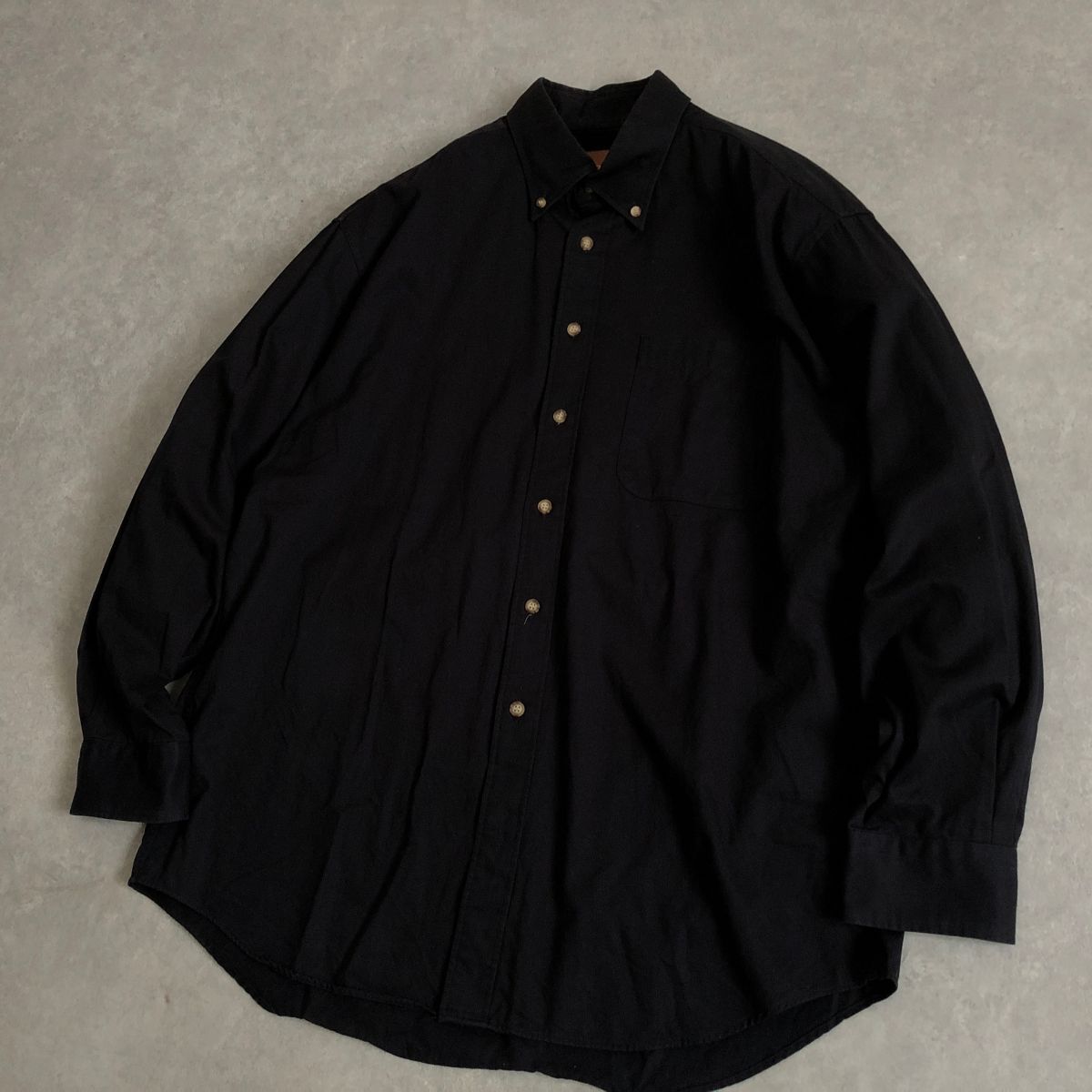 D'URBAN●Proposta●ボタンダウン シンプル ブラック シャツ●ダーバン_画像7