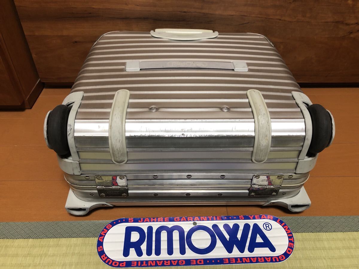 ☆美品☆激レア☆RIMOWA リモワ　ビジネストロリー2輪　23L ドイツ制　靜音タイヤ