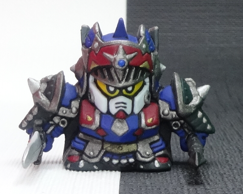 ガン消し 皇騎士ガンダムFA 消しゴム SDガンダム外伝 フィギュア リペイント ナイトガンダム ガシャポン_画像1