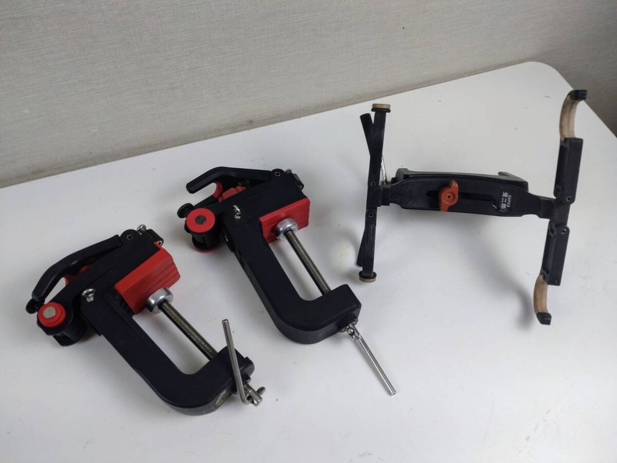 11736-09★DAIICHISEIKO 第一精工 竿受け RODKEEPER LARK CHIBI SUPER 受二郎 フィッシングツール ロッドホルダー 3点おまとめ 現状品★_画像2