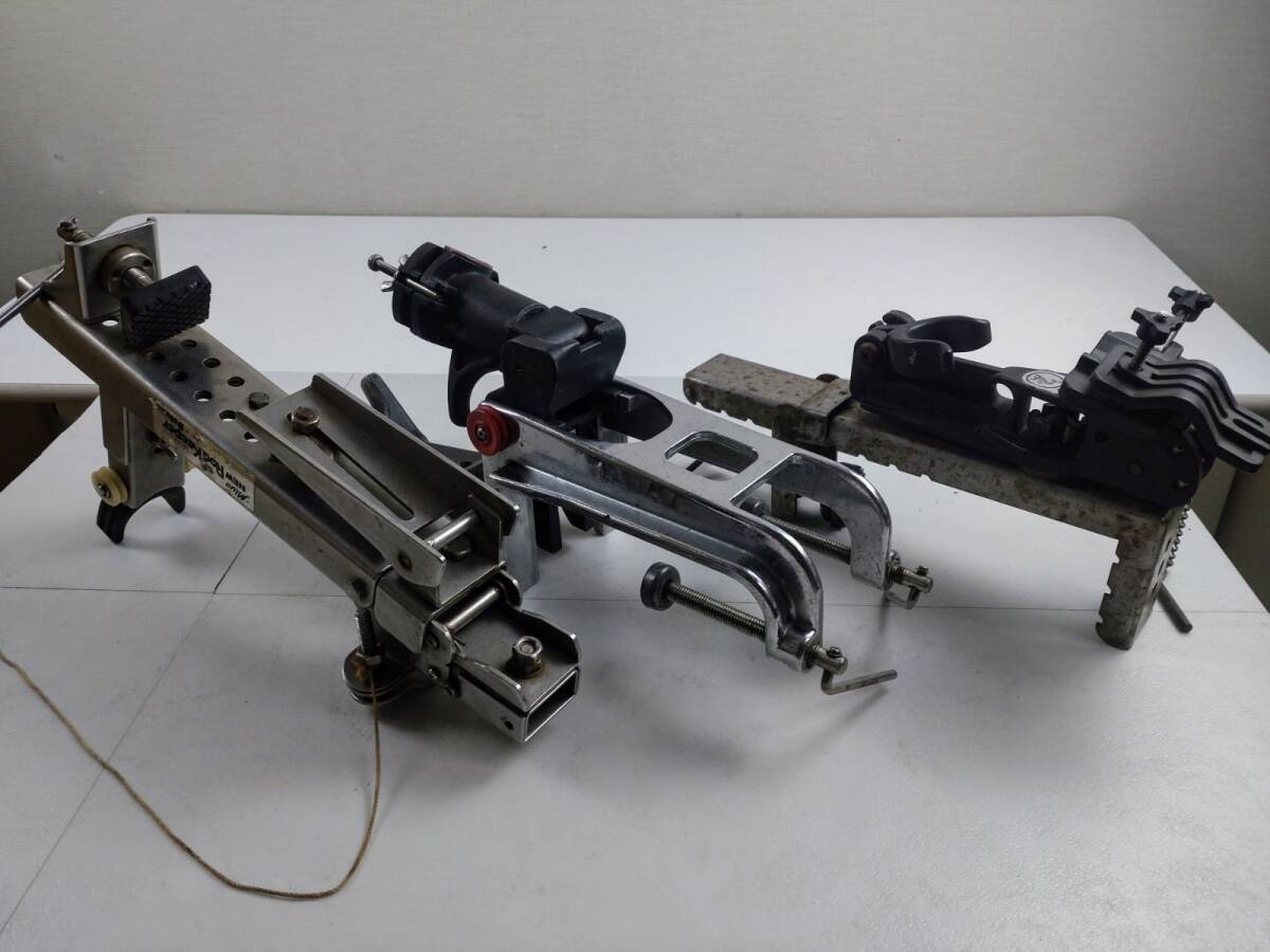 11733-09★JYOFUL FISHING FLYMASTER 受二郎他 フィッシングツール ロッドホルダー9点&折り畳みロッド1本 合計10点おまとめ 現状品★_画像3