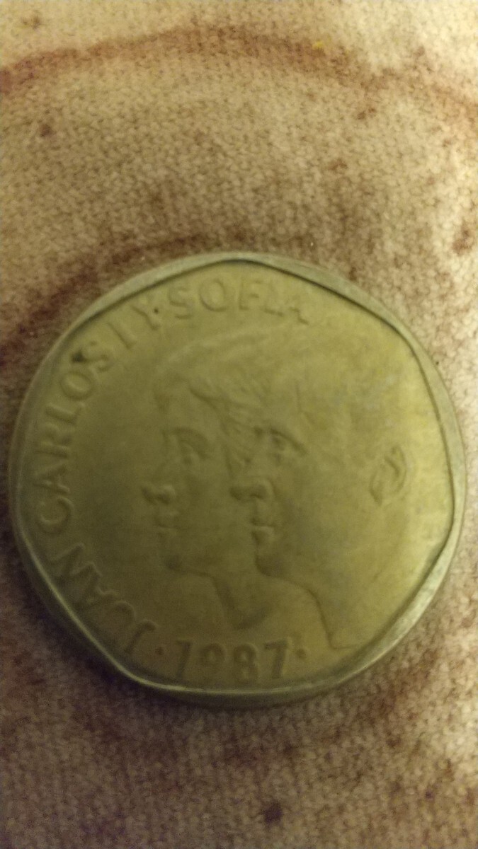 スペイン 500ペセタ硬貨 アンティーク レトロ_画像2