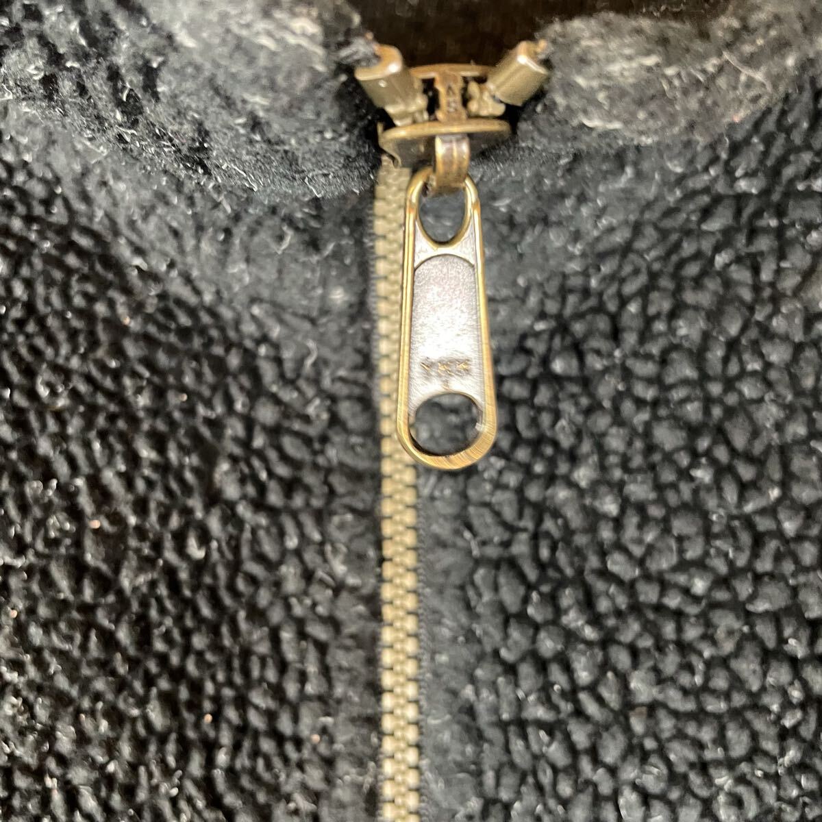 【USA製】EMSブラック フリース ハーフジップジャケット Lサイズ相当 ハーフジップ 古着 ブラック 90s ビンテージ アウトドア Lサイズ相当_画像5