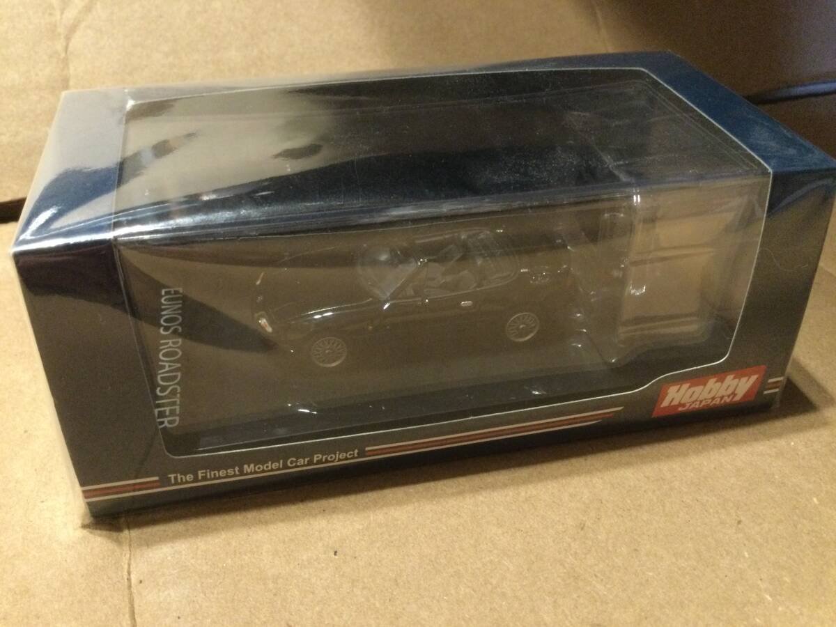 HOBBY JAPAN ホビージャパン　1/64　ミニカー ユーノス　ロードスター　S-Speciai ブラック　新品未開封_画像5