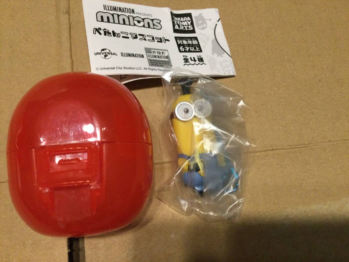 TAKARA TOMY　ガチャ　ミニオンズ MINIONS ぺたんこマスコット　ケビン　新品_画像1