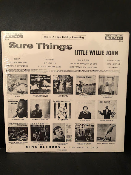 US盤美盤シールド　LITTLE WILLIE JOHN / SURE THINGS KING LP マトリクスK12-739_画像2