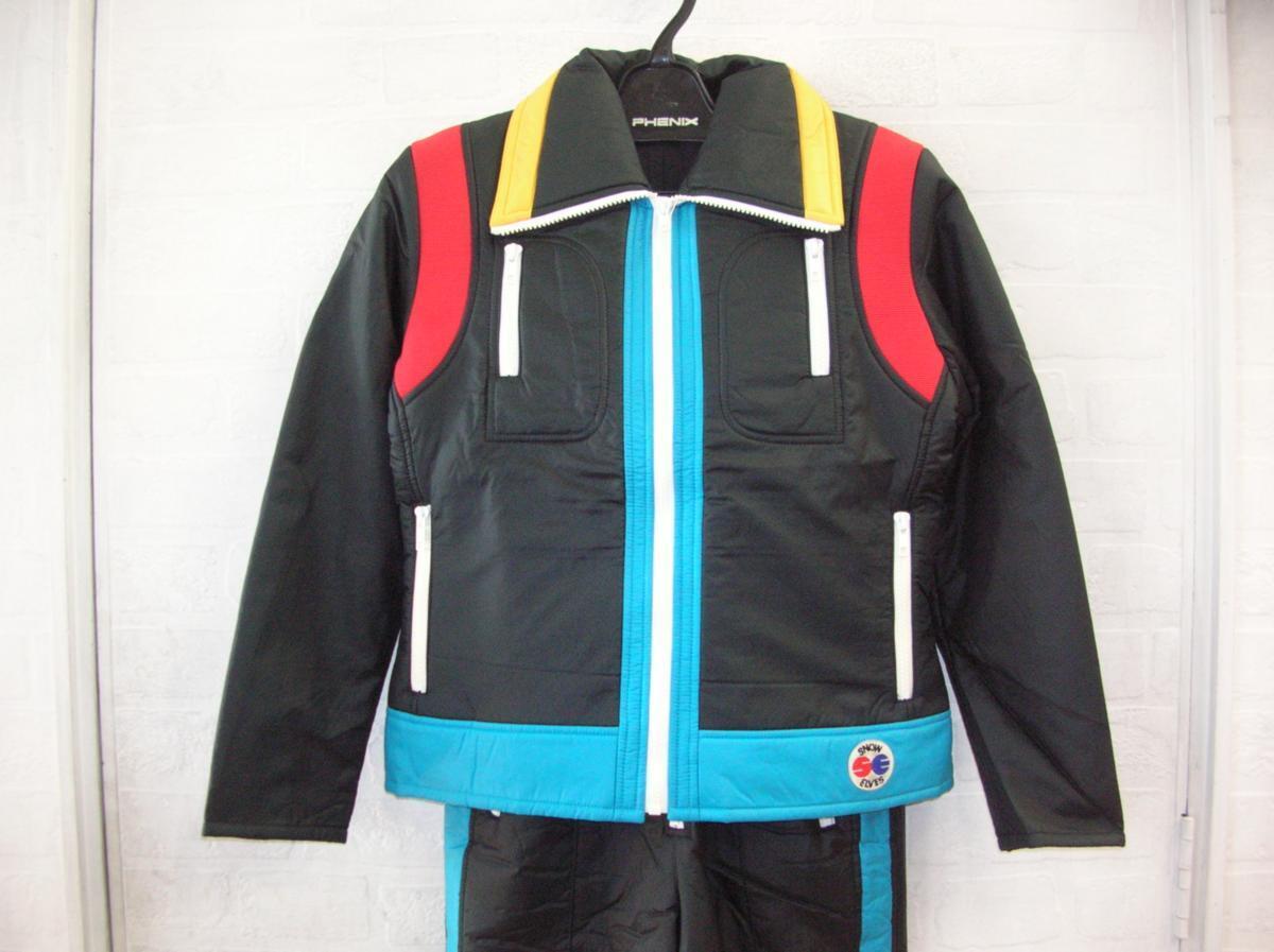 KSM【スキーウエア・ジャケット】★レディス9サイズ（適応身長：150ｃｍ前後）★ブラック×ターコイズ×レッド×イエロー★_画像1