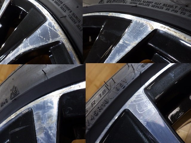 スバル VN レヴォーグ STIスポーツ 純正 ホイール オールシーズンタイヤ 4本 5H114.3 18インチ 225/45R18 ミシュラン CROSSCLIMATE2 2023年_画像6