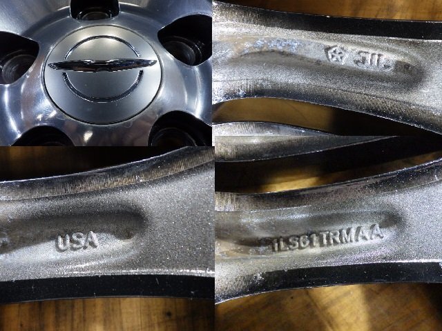 クライスラー 300C 純正 アルミホイール 4本 5H-114.3 18インチ 7.5J+24 ノーマル純正戻し 車検 補修品用 スタッドレス用 等にどうぞ_画像6