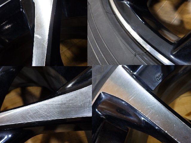 溝有り トヨタ 50系 エスティマ 後期 純正 ホイール タイヤ 4本 5H-114.3 18インチ 225/50R18 ダンロップ ブリヂストン ミシュラン C-HR_画像8