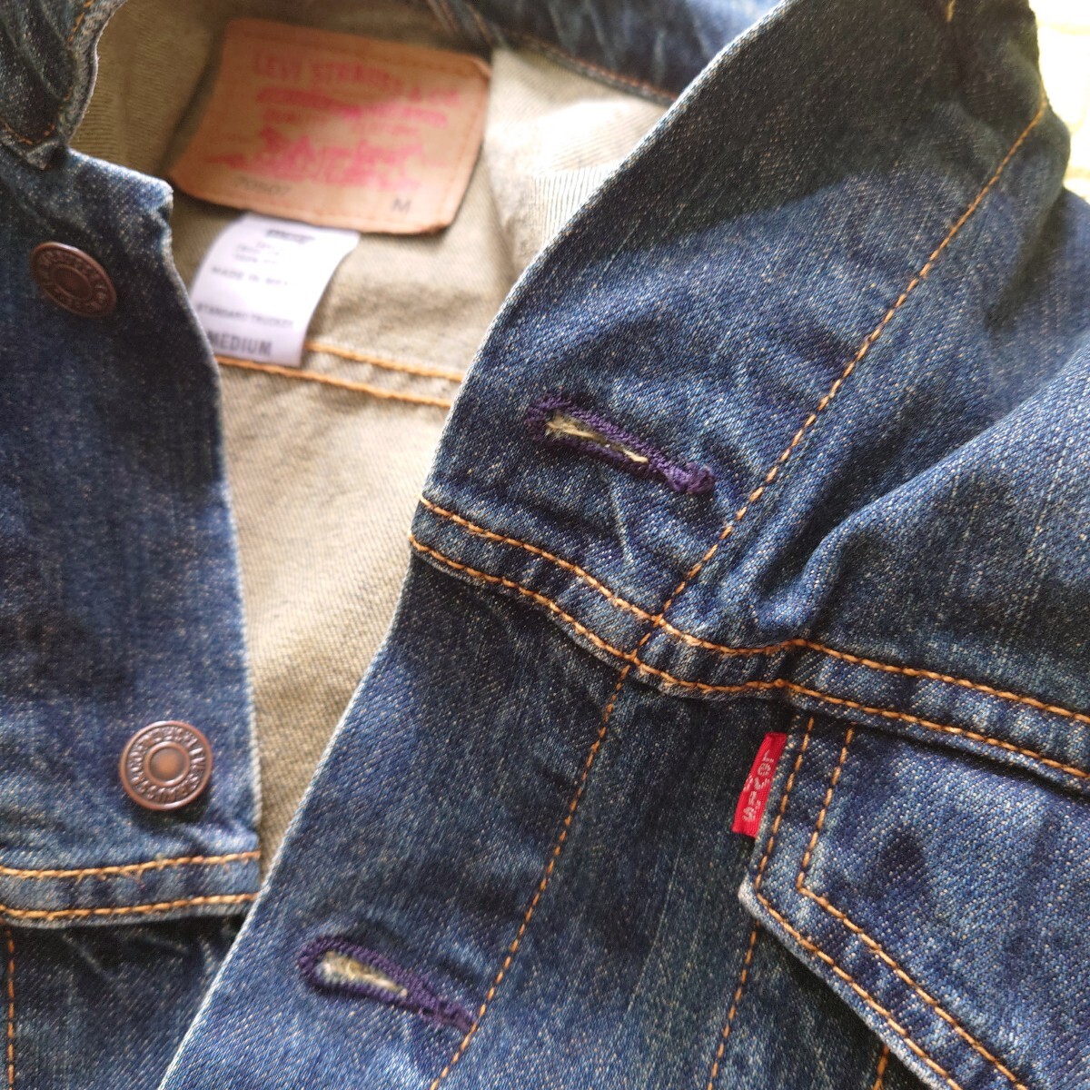 USA?LEVI Levi's 70507トラッカージャケット メキシコ制リーバイス デニムジャケット　usMサイズ Gジャン　古著