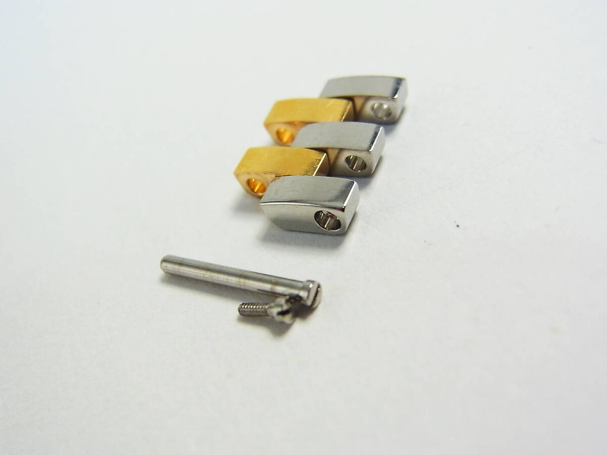 カルティエ サントスドゥモアゼル モワゼル K18/SS 12mm SM 2ロウ コマ バンド ベルト 腕時計 純正 正規品 パーツ Cartier_画像5