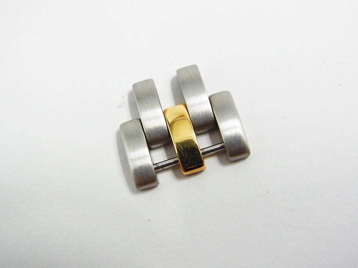 カルティエ パンテール K18/SS 15mm MM 1ロウ コマ 旧型 バンド ベルト 腕時計 純正 正規品 パーツ Cartier_画像1