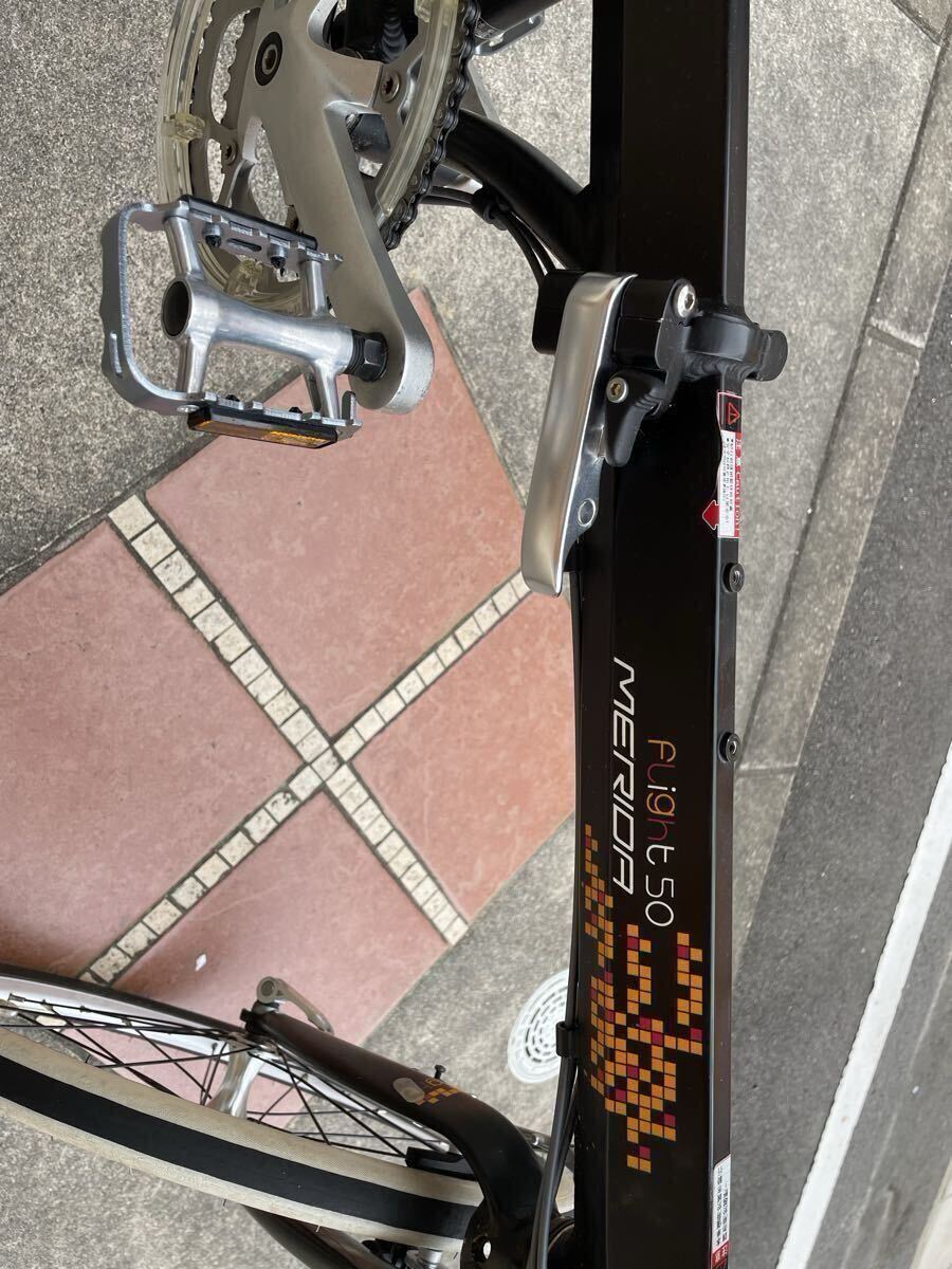 【愛知県引取or家財おまかせ便】折りたたみ自転車 MERIDA Flight 50 20インチ 2018年 黒 ブラック リアキャリア バッグ 輪行袋 DAHON 車載_画像5