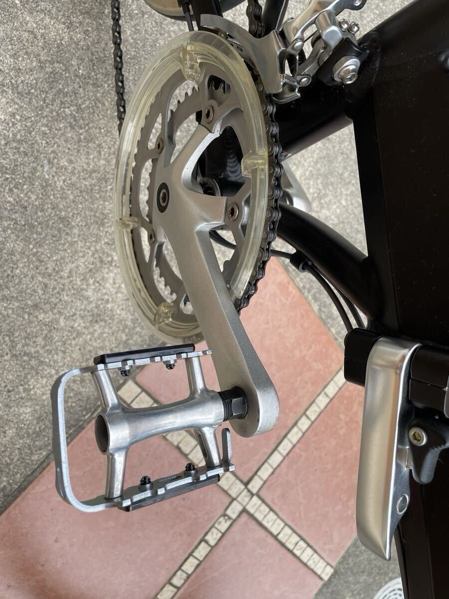 【愛知県引取or家財おまかせ便】折りたたみ自転車 MERIDA Flight 50 20インチ 2018年 黒 ブラック リアキャリア バッグ 輪行袋 DAHON 車載_画像7