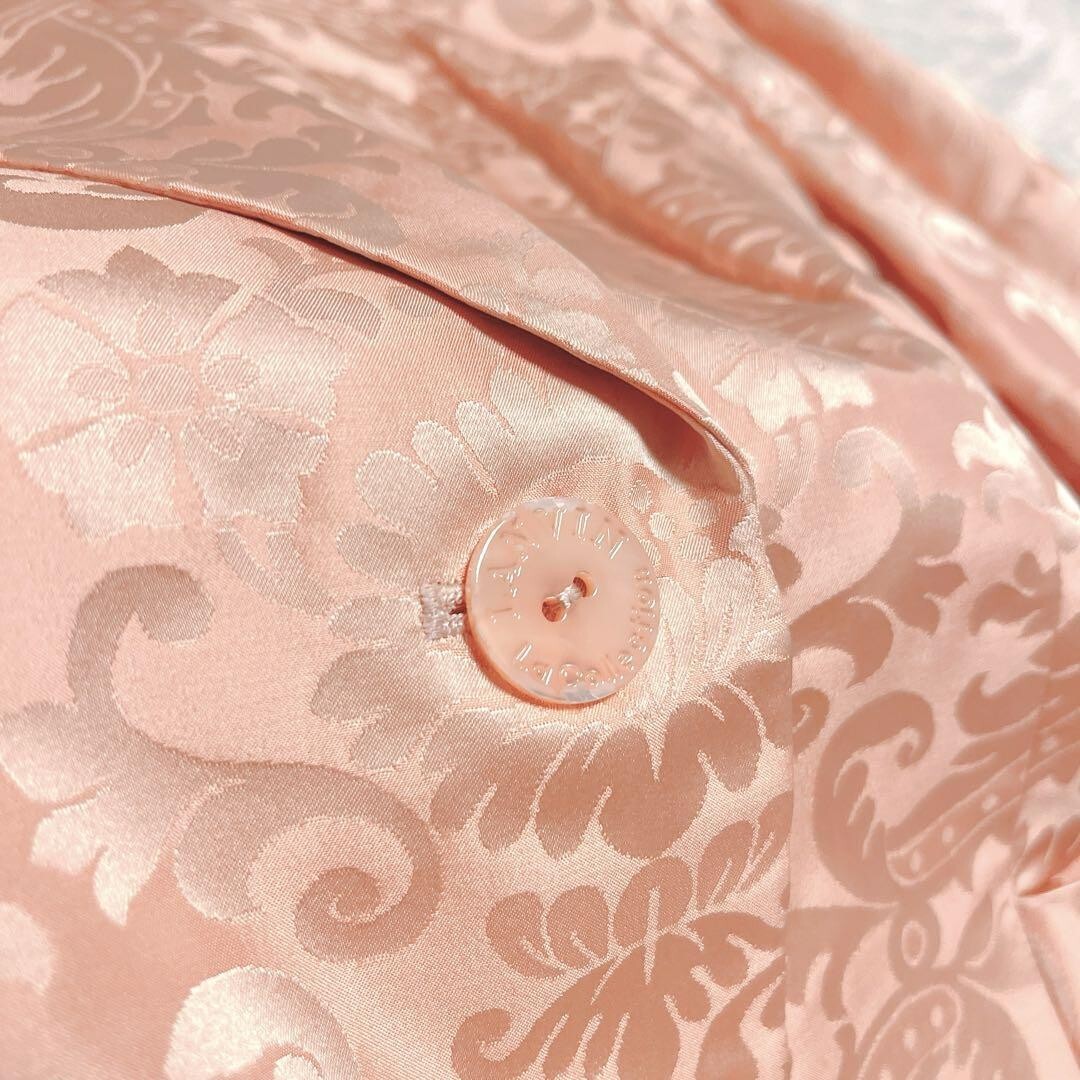 LANVIN サテン シルク ジャガード セット スーツ ピンク ペイズリー_画像9