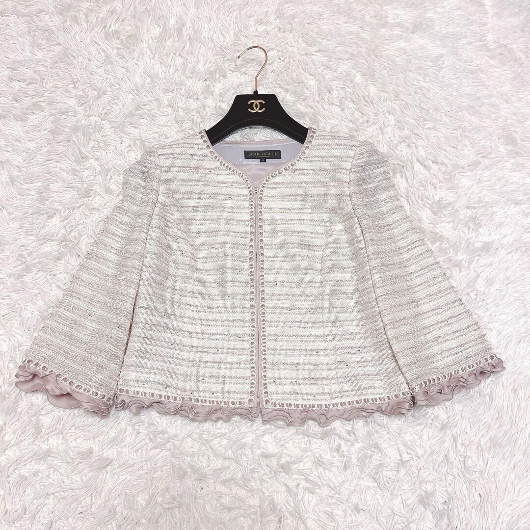 東京ソワール soir dolce セレモニー ジャケット ワンピース 11号_画像5