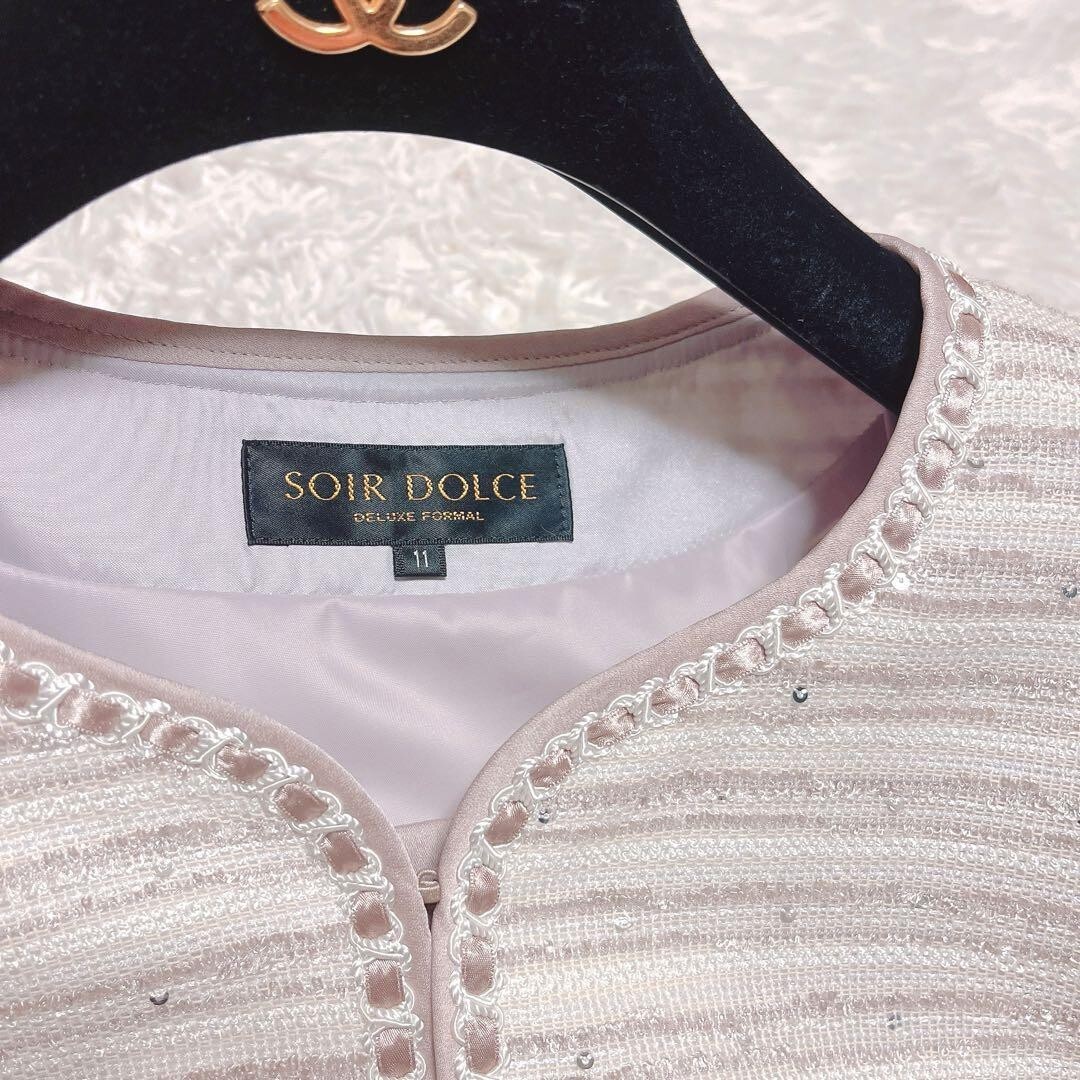 東京ソワール soir dolce セレモニー ジャケット ワンピース 11号_画像8