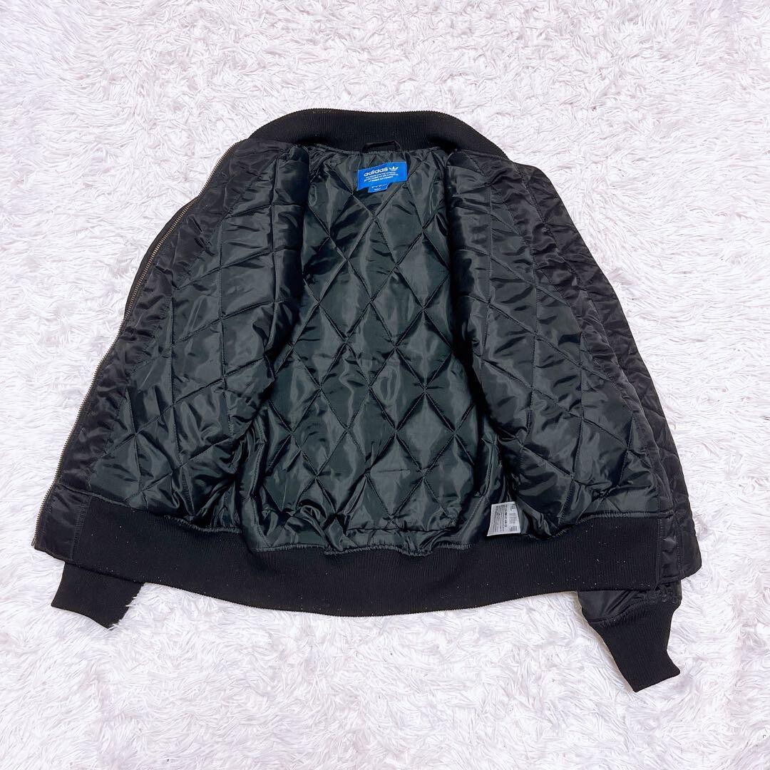 アディダス MA1 中綿 ジャケット スリーライン ユニセックス 黒 XS_画像3
