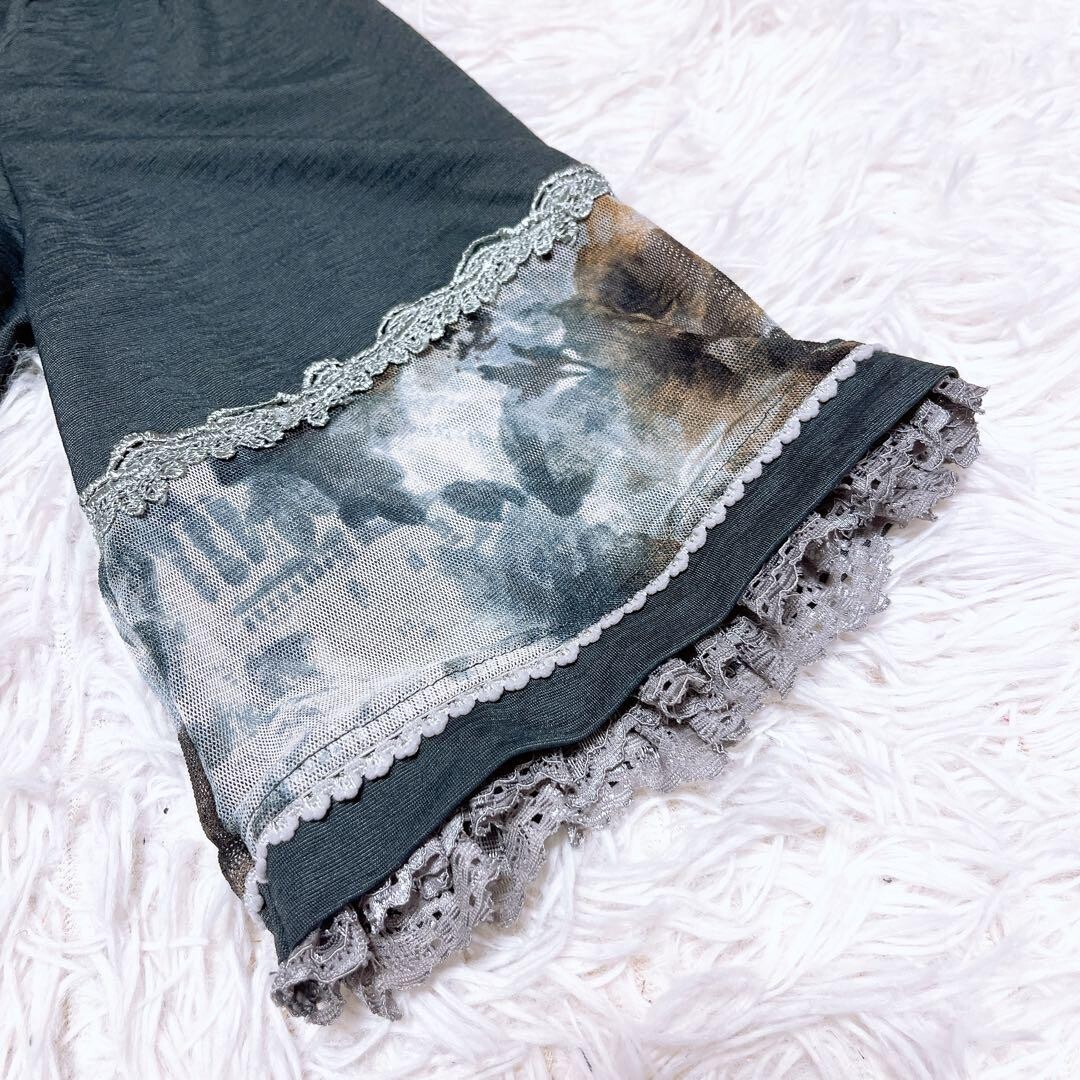 オッズオン ローゼンカヴァリエ レイヤード ワンピース レース ジレ 花柄_画像5