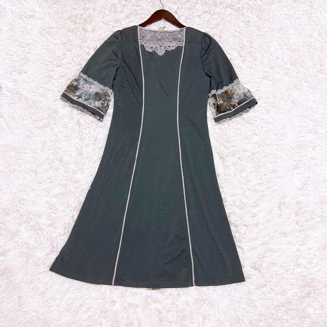 オッズオン ローゼンカヴァリエ レイヤード ワンピース レース ジレ 花柄_画像7