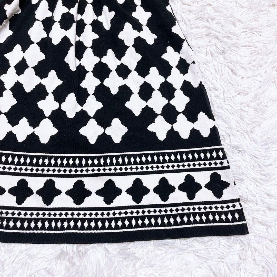 ケイトスペード ニューヨーク ジャガード ニット 総柄 ワンピース ノースリーブ_画像3