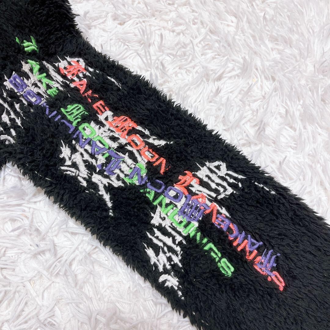 DIESEL ディーゼル ロゴ 刺繍 カオス ボア フリース 黒 ブルゾン_画像5