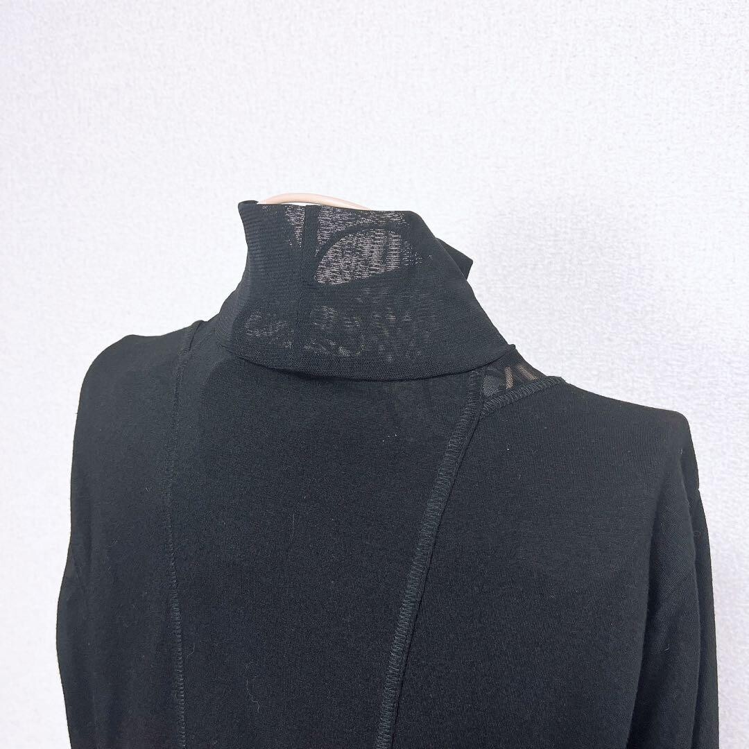 INTELLECTION レイヤード アシンメトリー ティアード ワンピース 黒_画像8