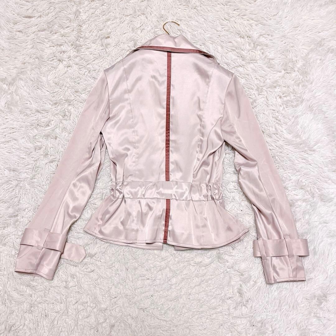 DIANEvonFURSTENBERG サテン ジャケット ベルト チョーカー_画像7