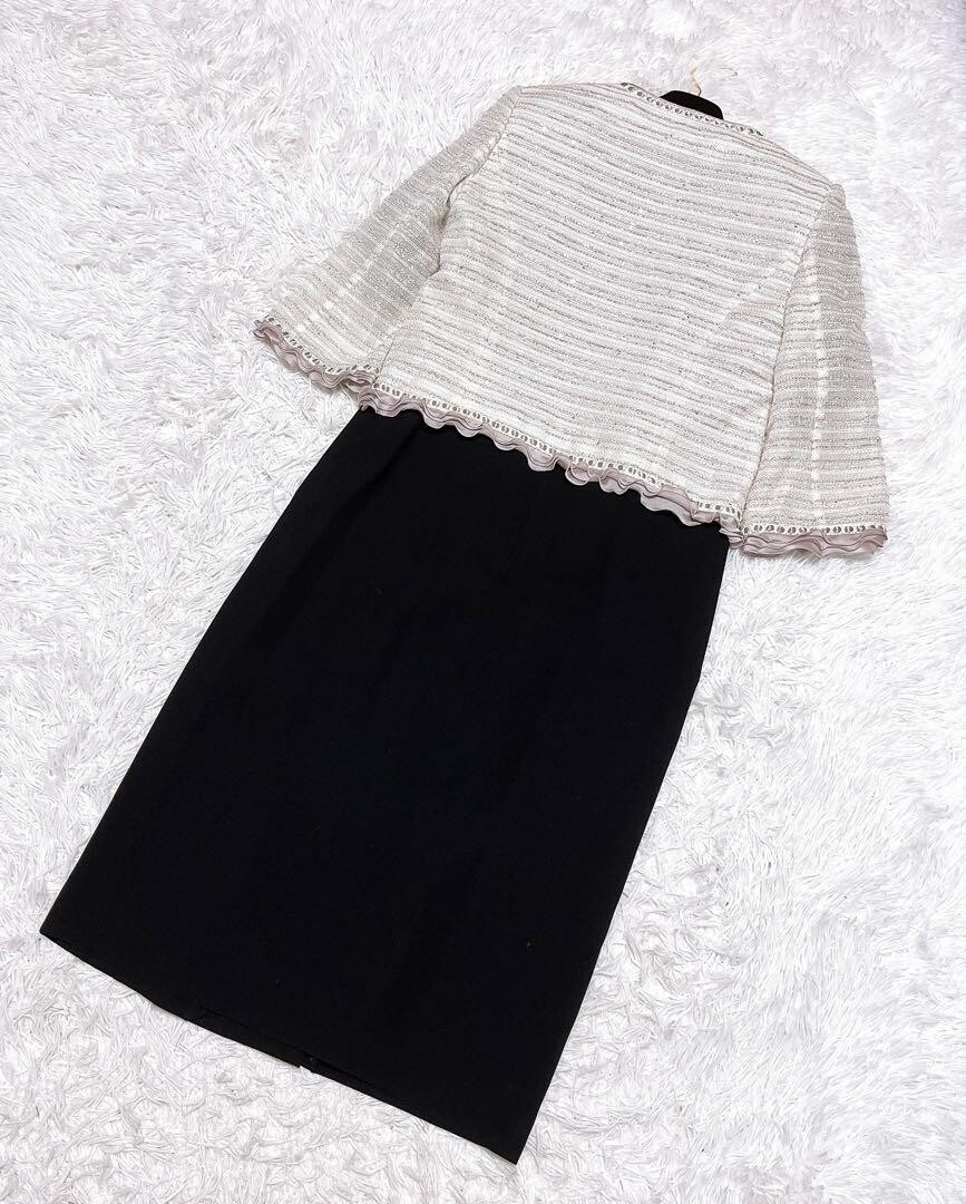 東京ソワール soir dolce セレモニー ジャケット ワンピース 11号_画像4