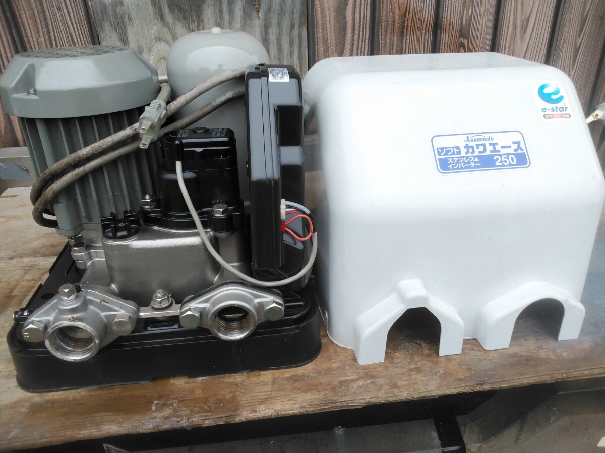 ☆川本井戸ポンプ■浅井戸用ソフトカワエース■NF2-250SKステンレス製■インバーターポンプ■100v-50.60Hz両用☆_画像1