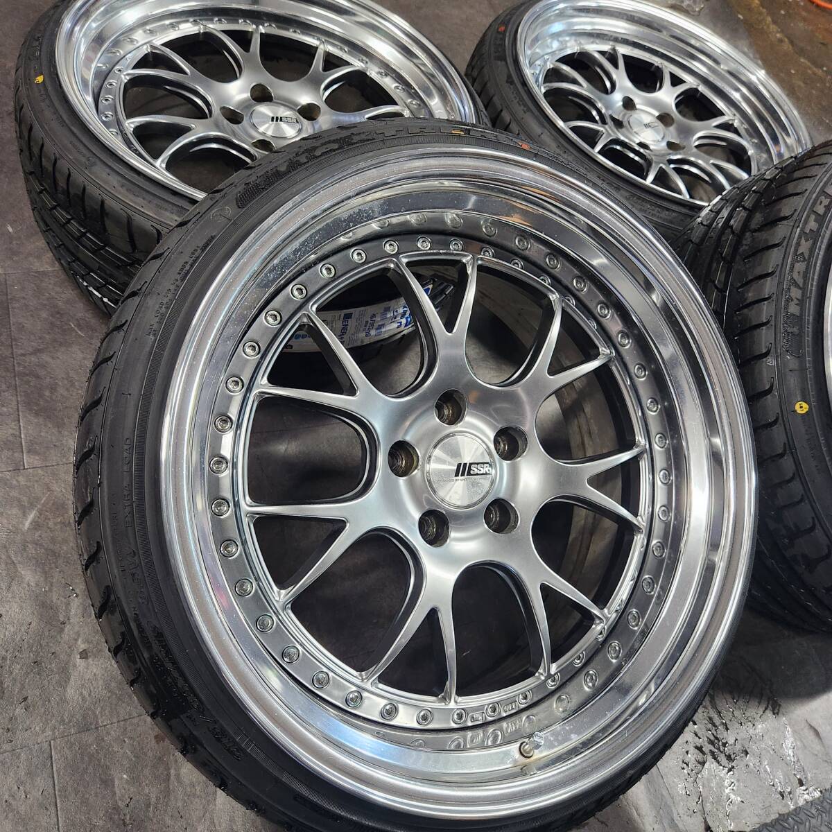 SSR【新品タイヤセット】プロフェッサーMS3 深リム/ステップリム ヴェルファイア/クラウン/フーガ/アルファード/エルグランド他車PCD114.3_画像3