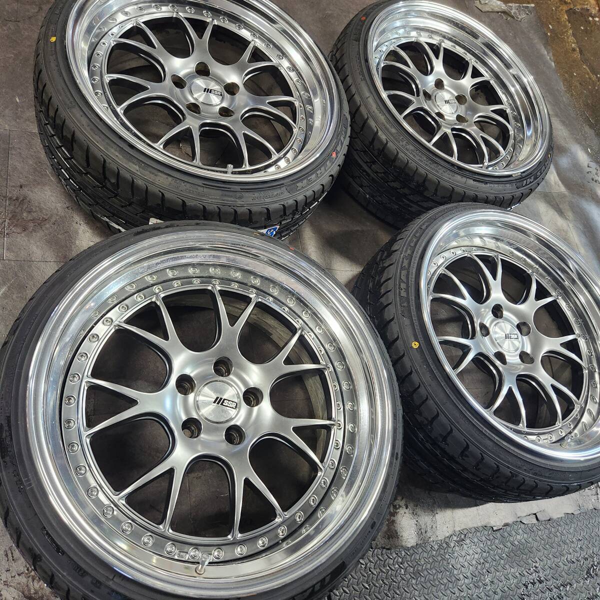 SSR【新品タイヤセット】プロフェッサーMS3 深リム/ステップリム ヴェルファイア/クラウン/フーガ/アルファード/エルグランド他車PCD114.3_画像8