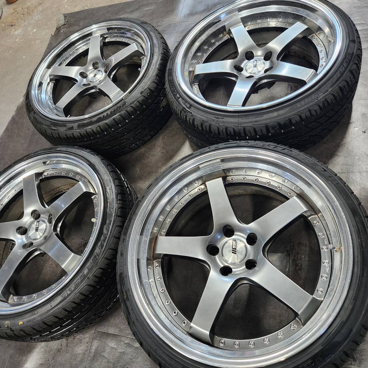 1円~【20インチ4本】SSR プロフェッサーSP4深リム/段リム/ステップリム ヴェルファイア/クラウン/アルファード/エルグランド他車PCD114.3_画像8