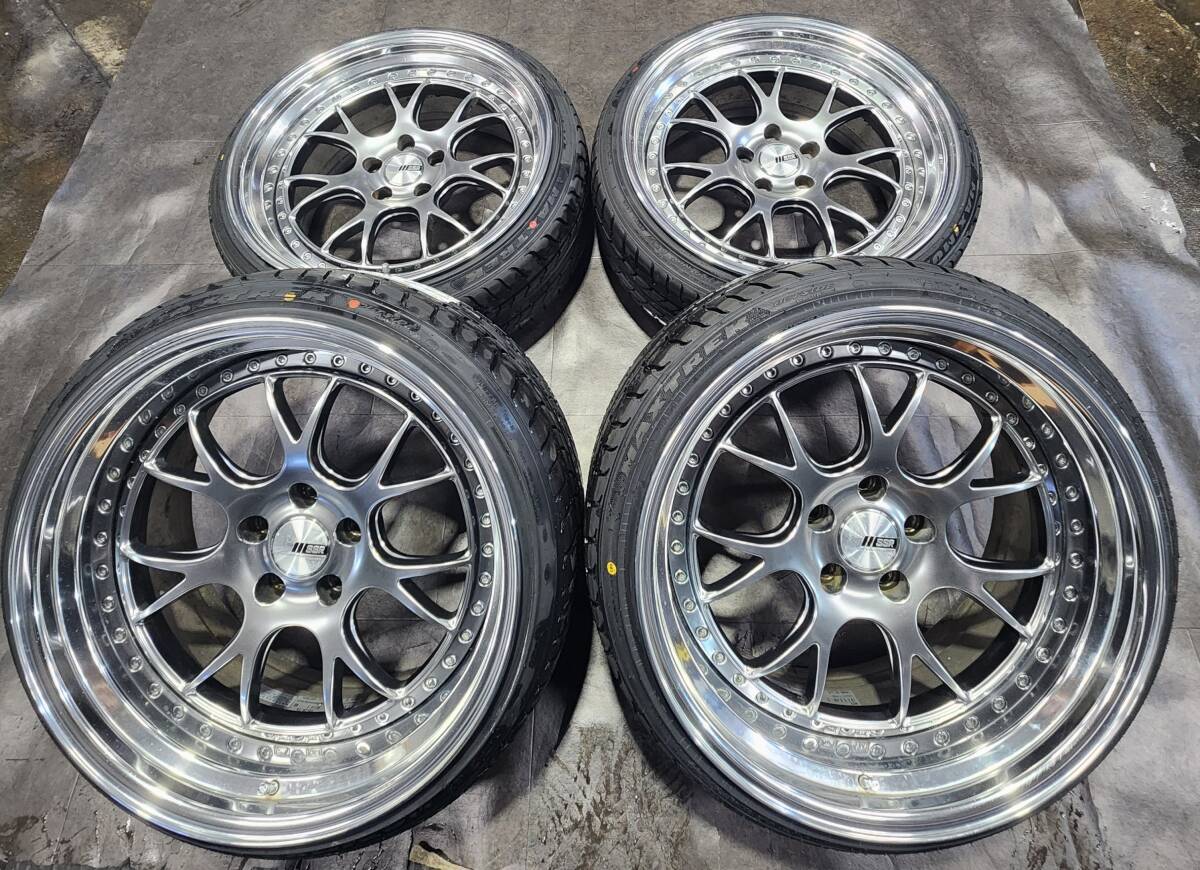 SSR【新品タイヤセット】プロフェッサーMS3 深リム/ステップリム ヴェルファイア/クラウン/フーガ/アルファード/エルグランド他車PCD114.3_画像1