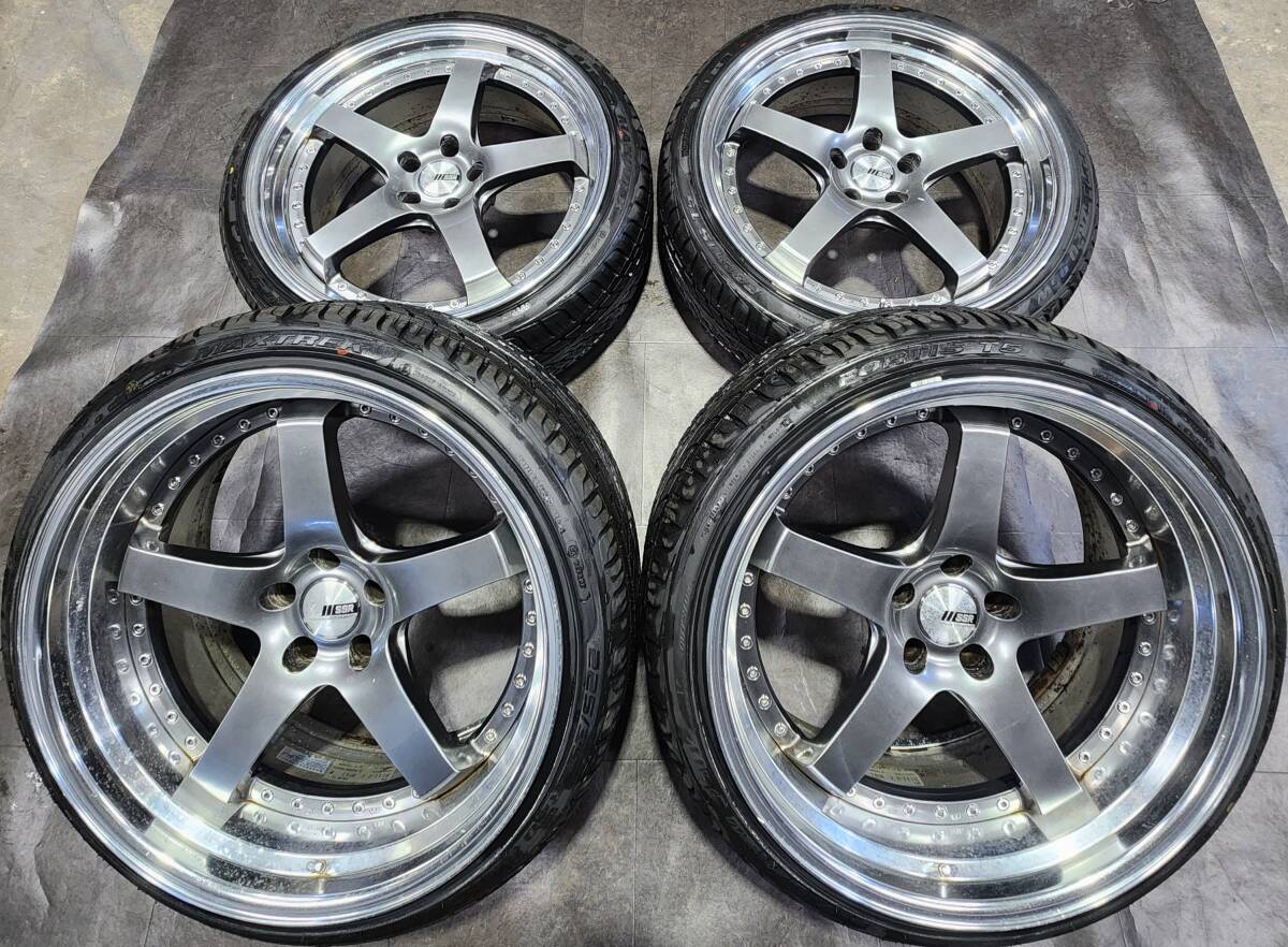 1円~【20インチ4本】SSR プロフェッサーSP4深リム/段リム/ステップリム ヴェルファイア/クラウン/アルファード/エルグランド他車PCD114.3_画像1