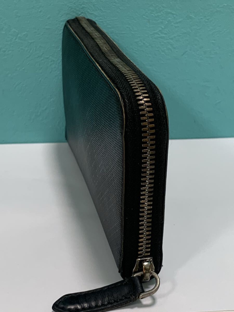 BURBERRY 長財布 ラウンドファスナー ラグジュアリー ビジネスシーン ファスナー部分不備有り ジャンク品_画像3