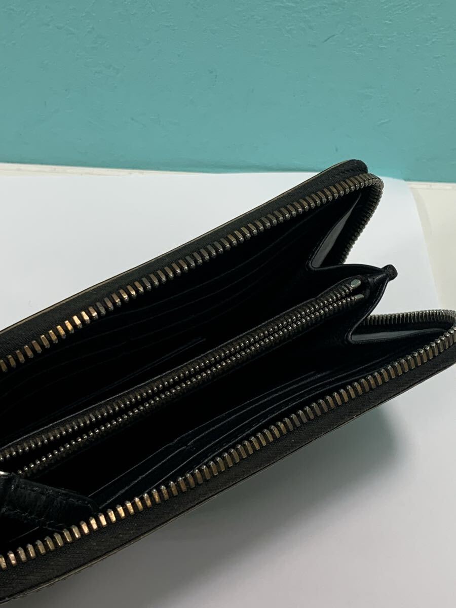 BURBERRY 長財布 ラウンドファスナー ラグジュアリー ビジネスシーン ファスナー部分不備有り ジャンク品_画像5