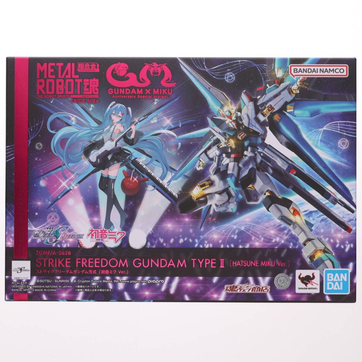 【中古】[FIG]アクリルスタンド付属 魂ウェブ商店限定 METAL ROBOT魂(SIDE MS) ストライクフリーダムガンダム弐式[初音ミク Ver.] 機動戦士_画像1