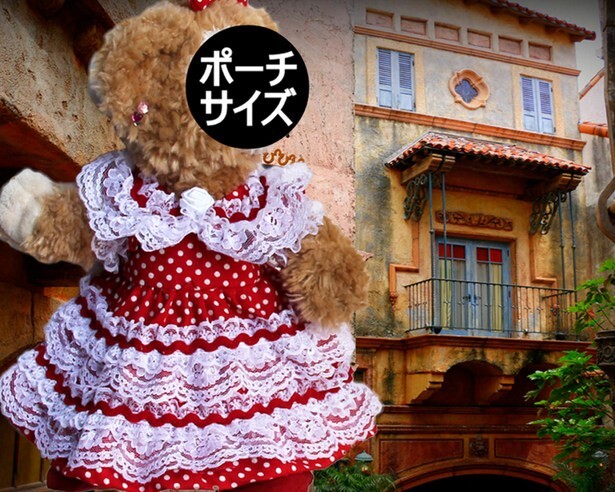 型紙 ぬいぐるみポーチ サイズ 3種類のドレス/リボン/ドロワース/靴_画像4