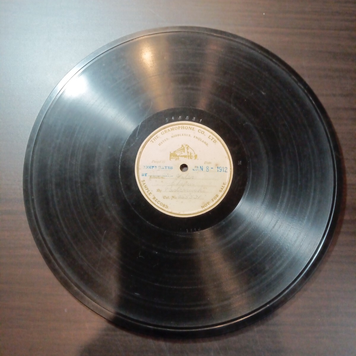 クラシック グラムホン 12吋SP 「045531」（パデレフスキー）（ワルツ／変イ長調／ショパン）SPレコード_画像2