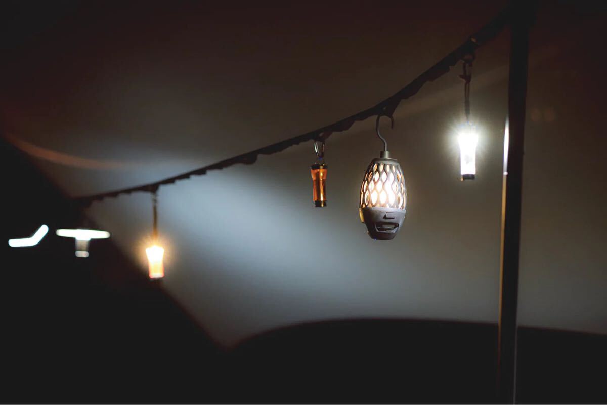 新品未開封 ANOBA ハンギングチェーン ブラック デイジーチェーン 黒 アノバ ハンガーロープ タープ テント シェルター 等に使用可能_画像7