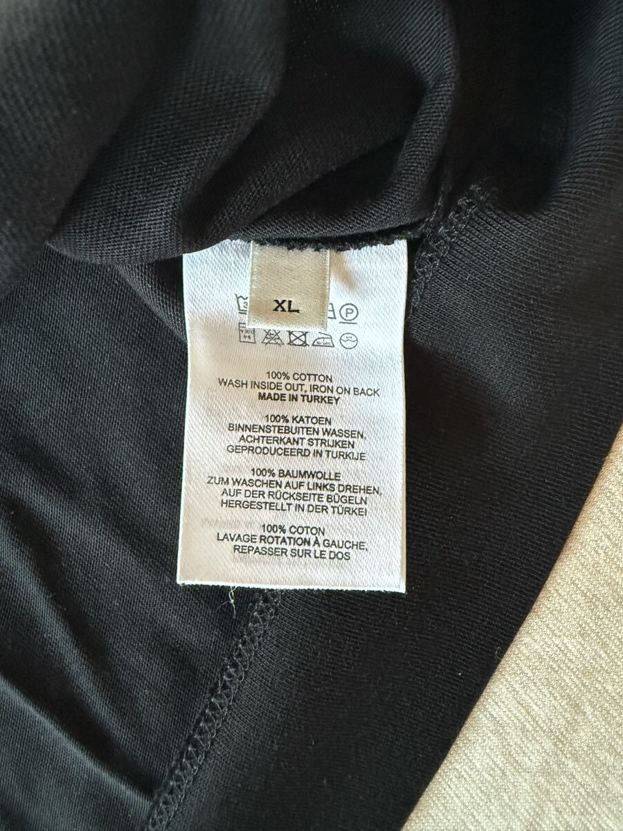 新品 DRIES VAN NOTEN コレクション レイヤード ロング Tシャツ 長袖 黒 カットソー ロンT 25SS XL ドリスヴァンノッテン メンズ ブラック_画像8