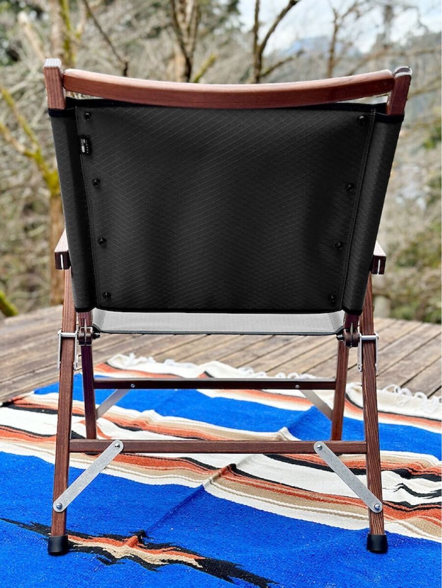 新品未開封 BLACK DESIGN BD ローチェアー LOW 格子 ブラック 黒 ブラックデザイン ローチェア アウトドアキャンプ チェアー 折り畳み 椅子_画像8